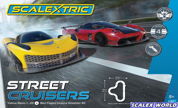 Scalextric Street Cruisers 1:32 Slot Car Race Track Set C1422T