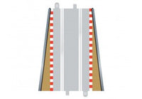 C8233 Scalextric Straight Border Ends & Crash Barriers x 2